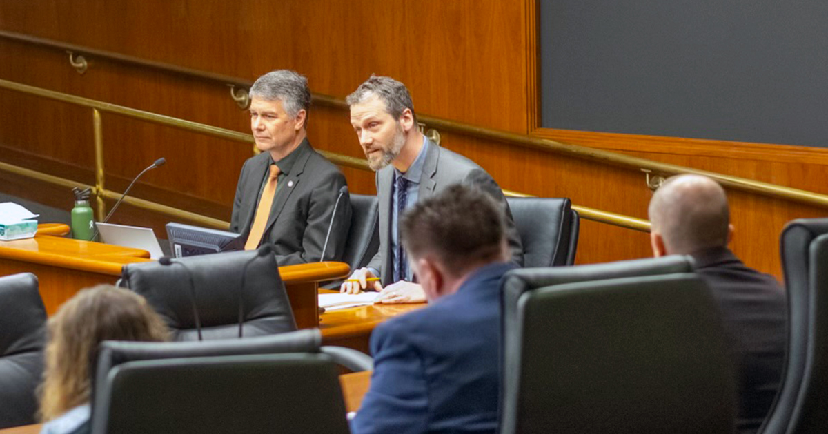 Sam Rockwell, executive director of Move Minnesota and Move Minnesota Action, testifying at a House hearing during the 2024 Minnesota legislative session.